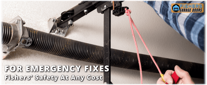 Broken Garage Door Spring Fishers